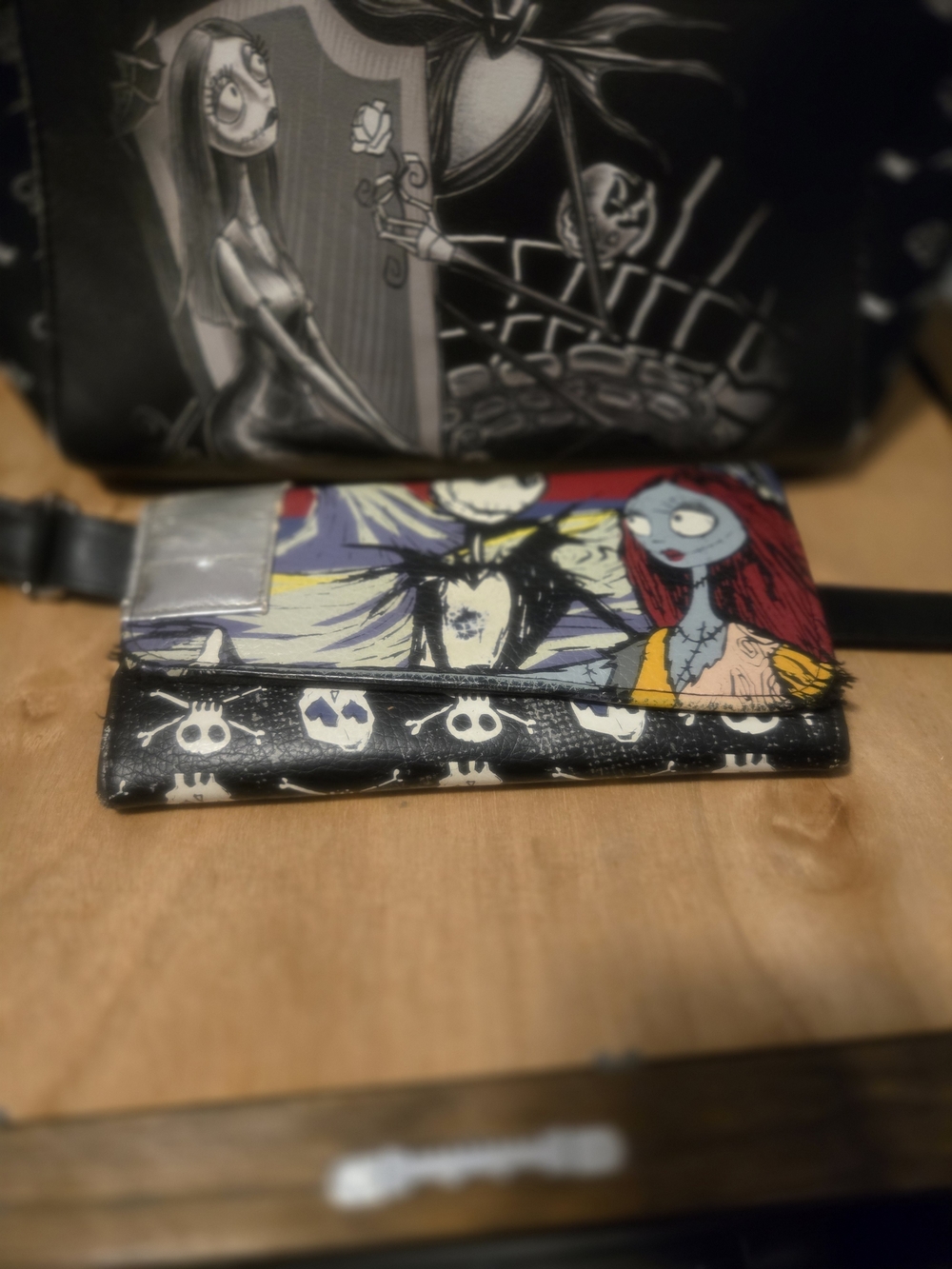 Hot Topic Black Red Yellow Blue Nightmare Before Christmas Wallet